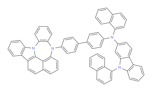 N-(4'-(4H-4,8b-diazaindeno[1,2,3-gh]pleiaden-4-yl)-[1,1'-biphenyl]-4-yl)-N,9-di(naphthalen-1-yl)-9H-carbazol-2-amine