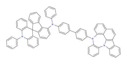 N-(4'-(4H-4,8b-diazaindeno[1,2,3-gh]pleiaden-4-yl)-[1,1'-biphenyl]-4-yl)-N,10-diphenyl-10H-spiro[acridine-9,9'-fluoren]-4'-amine