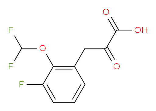 3-(2-(difluoromethoxy)-3-fluorophenyl)-2-oxopropanoic acid
