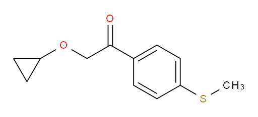 2-cyclopropoxy-1-(4-(methylthio)phenyl)ethanone