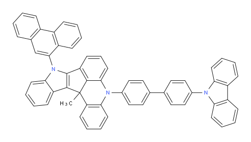 5-(4'-(9H-carbazol-9-yl)-[1,1'-biphenyl]-4-yl)-13c-methyl-9-(phenanthren-9-yl)-9,13c-dihydro-5H-indolo[3',2':4,5]cyclopenta[1,2,3-kl]acridine