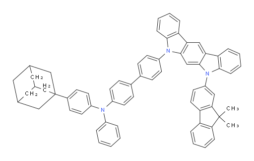 N-(4-(adamantan-1-yl)phenyl)-4'-(7-(9,9-dimethyl-9H-fluoren-2-yl)indolo[2,3-b]carbazol-5(7H)-yl)-N-phenyl-[1,1'-biphenyl]-4-amine