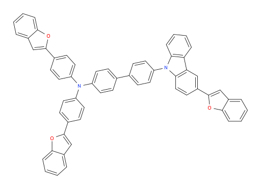 4'-(3-(benzofuran-2-yl)-9H-carbazol-9-yl)-N,N-bis(4-(benzofuran-2-yl)phenyl)-[1,1'-biphenyl]-4-amine