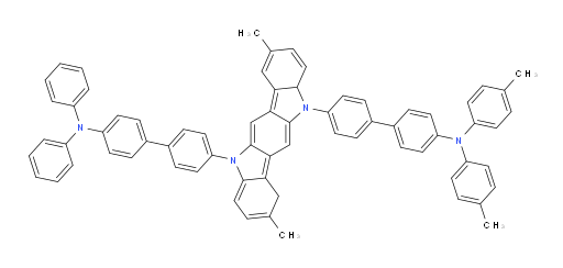 4'-(11-(4'-(di-p-tolylamino)-[1,1'-biphenyl]-4-yl)-2,8-dimethyl-10a,11-dihydroindolo[3,2-b]carbazol-5(1H)-yl)-N,N-diphenyl-[1,1'-biphenyl]-4-amine