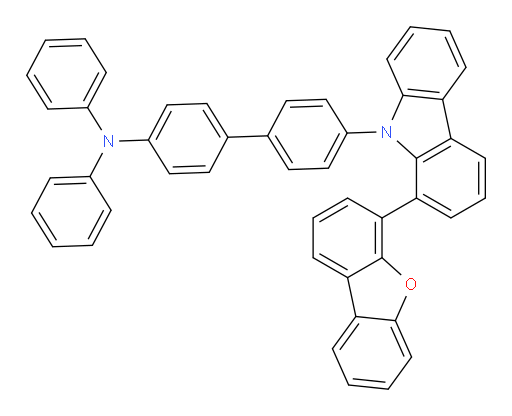 4'-(1-(dibenzo[b,d]furan-4-yl)-9H-carbazol-9-yl)-N,N-diphenyl-[1,1'-biphenyl]-4-amine