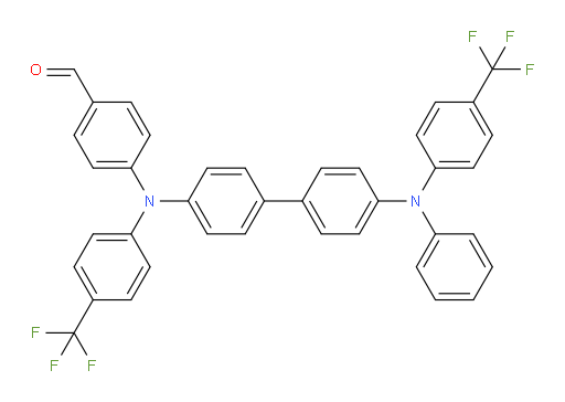 4-((4'-(phenyl(4-(trifluoromethyl)phenyl)amino)-[1,1'-biphenyl]-4-yl)(4-(trifluoromethyl)phenyl)amino)benzaldehyde