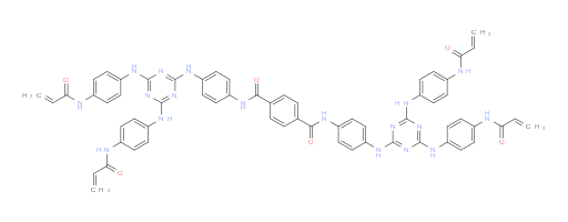 N1,N4-bis(4-((4,6-bis((4-acrylamidophenyl)amino)-1,3,5-triazin-2-yl)amino)phenyl)terephthalamide