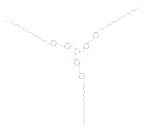 N2,N4,N6-tris(4-((E)-(4-(hexadecyloxy)phenyl)diazenyl)phenyl)-1,3,5-triazine-2,4,6-triamine