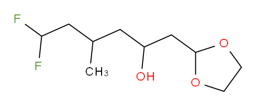 1-(1,3-dioxolan-2-yl)-6,6-difluoro-4-methylhexan-2-ol