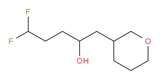 5,5-difluoro-1-(tetrahydro-2H-pyran-3-yl)pentan-2-ol