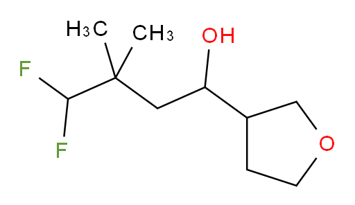 4,4-difluoro-3,3-dimethyl-1-(tetrahydrofuran-3-yl)butan-1-ol