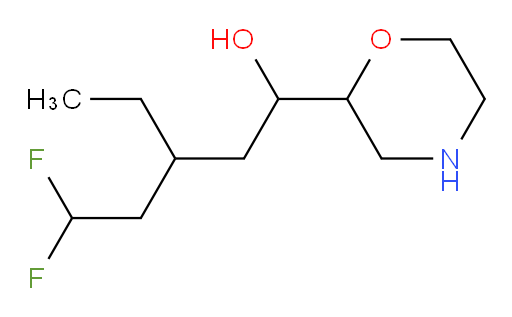 3-ethyl-5,5-difluoro-1-(morpholin-2-yl)pentan-1-ol