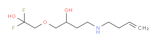 4-(but-3-en-1-ylamino)-1-(2,2-difluoro-2-hydroxyethoxy)butan-2-ol