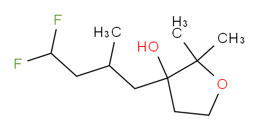 3-(4,4-difluoro-2-methylbutyl)-2,2-dimethyltetrahydrofuran-3-ol