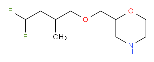 2-((4,4-difluoro-2-methylbutoxy)methyl)morpholine