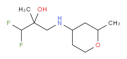 1,1-difluoro-2-methyl-3-((2-methyltetrahydro-2H-pyran-4-yl)amino)propan-2-ol