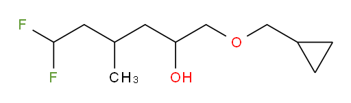 1-(cyclopropylmethoxy)-6,6-difluoro-4-methylhexan-2-ol