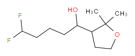 1-(2,2-dimethyltetrahydrofuran-3-yl)-5,5-difluoropentan-1-ol