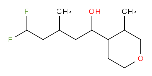 5,5-difluoro-3-methyl-1-(3-methyltetrahydro-2H-pyran-4-yl)pentan-1-ol