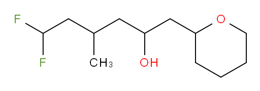 6,6-difluoro-4-methyl-1-(tetrahydro-2H-pyran-2-yl)hexan-2-ol