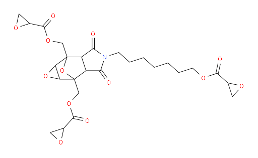 (4-(7-((oxirane-2-carbonyl)oxy)heptyl)-3,5-dioxooctahydro-1aH-2,6-epoxyoxireno[2,3-f]isoindole-2,6-diyl)bis(methylene) bis(oxirane-2-carboxylate)