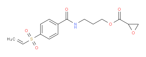 3-(4-(vinylsulfonyl)benzamido)propyl oxirane-2-carboxylate