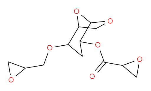 2-(oxiran-2-ylmethoxy)-6,8-dioxabicyclo[3.2.1]octan-4-yl oxirane-2-carboxylate