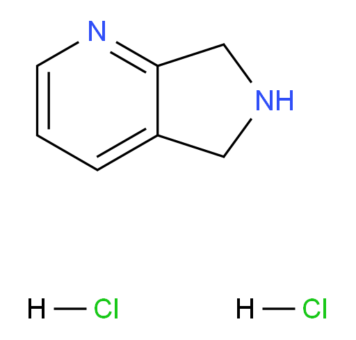 5H,6H,7H-pyrrolo[3,4-b]pyridine dihydrochloride;6,7-Dihydro-5H-pyrrolo[3,4-b]pyridine hydrochloride;6,7-dihydro-5H-pyrrolo[3,4-b] pyridine dihydrochloride;5H-Pyrrolo[3,4-b]pyridine, 6,7-dihydro-, dihydrochloride