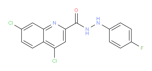 4,7-dichloro-N'-(4-fluorophenyl)quinoline-2-carbohydrazide