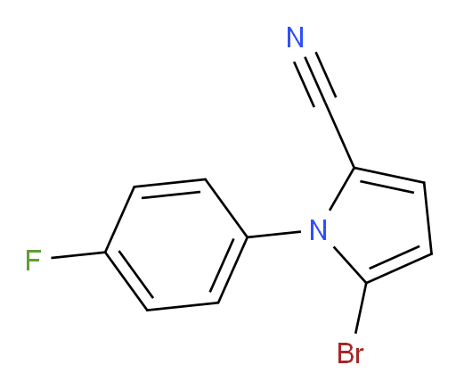 5-bromo-1-(4-fluorophenyl)-1H-pyrrole-2-carbonitrile