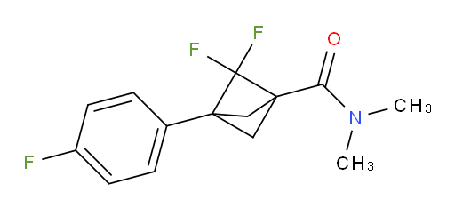 2,2-Difluoro-3-(4-fluorophenyl)-N,N-dimethyl-bicyclo[1.1.1]pentane-1-carboxamide