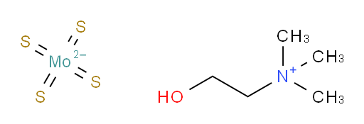 Ethanaminium, 2-hydroxy-N,N,N-trimethyl-, (T-4)-tetrathioxomolybdate(2-) (2:1) (9CI, ACI)