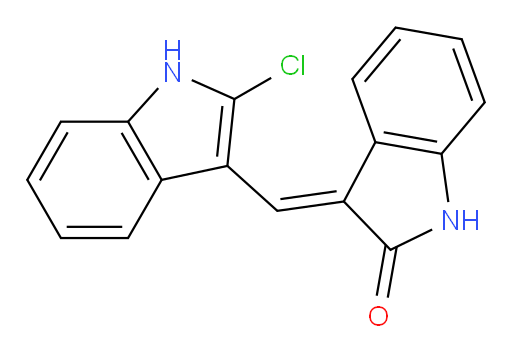 3-[(2-Chloro-1H-indol-3-yl)methylene]-1,3-dihydro-2H-indol-2-one (ACI)