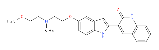 3-[5-[2-[(2-Methoxyethyl)methylamino]ethoxy]-1H-indol-2-yl]-2(1H)-quinolinone (ACI)