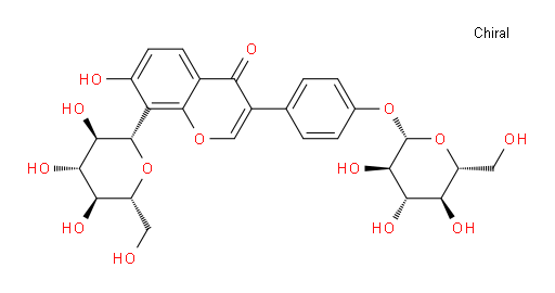 8-β-D-Glucopyranosyl-3-[4-(β-D-glucopyranosyloxy)phenyl]-7-hydroxy-4H-1-benzopyran-4-one (ACI)