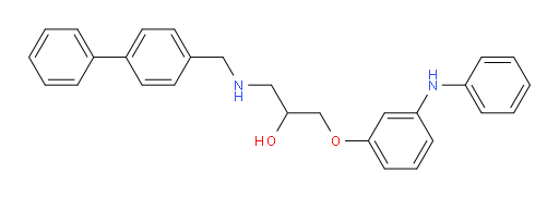 2-Propanol, 1-[([1,1′-biphenyl]-4-ylmethyl)amino]-3-[3-(phenylamino)phenoxy]- (ACI)