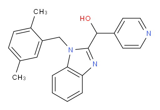1-[(2,5-Dimethylphenyl)methyl]-α-4-pyridinyl-1H-benzimidazole-2-methanol (ACI)