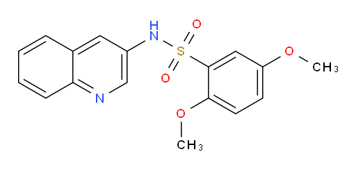2,5-Dimethoxy-N-3-quinolinylbenzenesulfonamide (ACI)