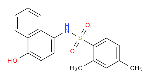 N-(4-Hydroxy-1-naphthalenyl)-2,4-dimethylbenzenesulfonamide (ACI)
