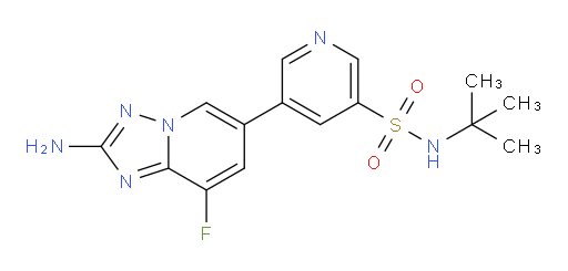 5-(2-Amino-8-fluoro[1,2,4]triazolo[1,5-a]pyridin-6-yl)-N-(1,1-dimethylethyl)-3-pyridinesulfonamide (ACI)