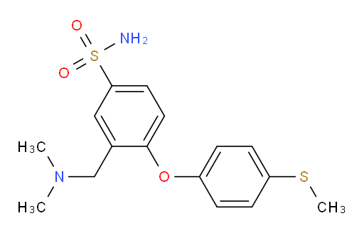3-[(Dimethylamino)methyl]-4-[4-(methylthio)phenoxy]benzenesulfonamide (ACI)