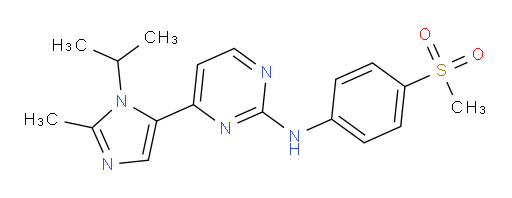 4-[2-Methyl-1-(1-methylethyl)-1H-imidazol-5-yl]-N-[4-(methylsulfonyl)phenyl]-2-pyrimidinamine (ACI)