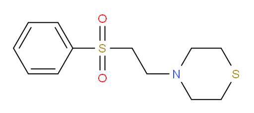 4-[2-(Phenylsulfonyl)ethyl]thiomorpholine (ACI)