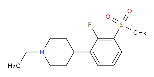 1-Ethyl-4-[2-fluoro-3-(methylsulfonyl)phenyl]piperidine (ACI)