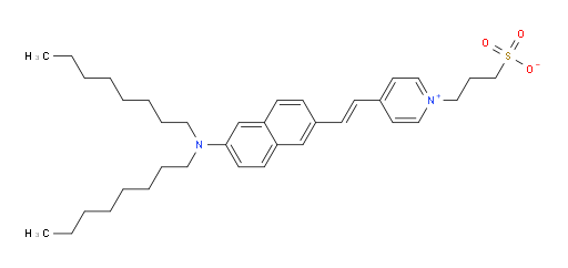 Pyridinium, 4-[2-[6-(dioctylamino)-2-naphthalenyl]ethenyl]-1-(3-sulfopropyl)-, inner salt (9CI, ACI)