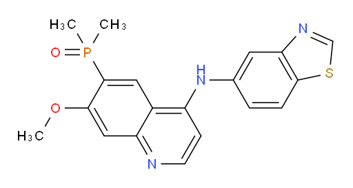 N-5-Benzothiazolyl-6-(dimethylphosphinyl)-7-methoxy-4-quinolinamine (ACI)