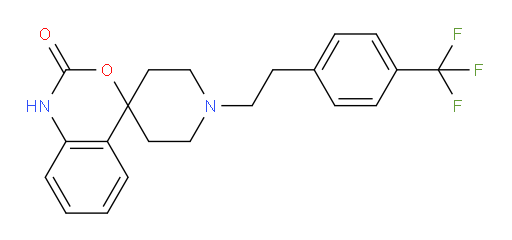 1′-[2-[4-(Trifluoromethyl)phenyl]ethyl]spiro[4H-3,1-benzoxazine-4,4′-piperidin]-2(1H)-one (ACI)