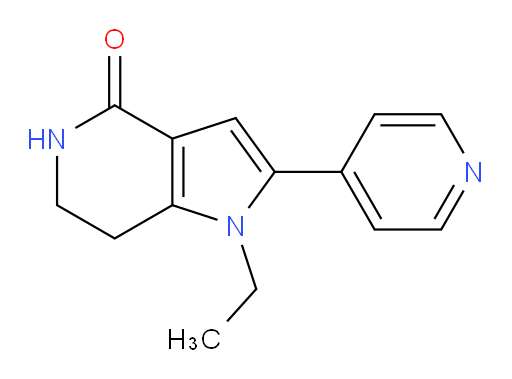 1-Ethyl-1,5,6,7-tetrahydro-2-(4-pyridinyl)-4H-pyrrolo[3,2-c]pyridin-4-one (ACI)