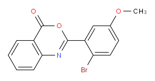 2-(2-Bromo-5-methoxyphenyl)-4H-3,1-benzoxazin-4-one (ACI)
