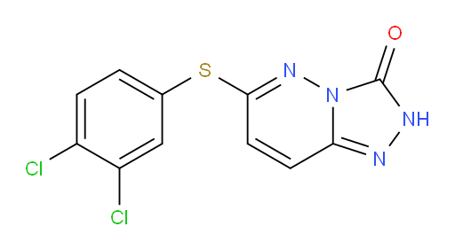 6-[(3,4-Dichlorophenyl)thio]-1,2,4-triazolo[4,3-b]pyridazin-3(2H)-one (ACI)